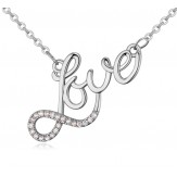 Colier Love silver