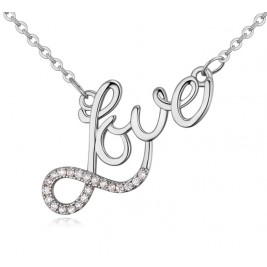 Colier Love silver