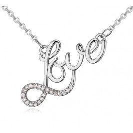 Colier Love silver