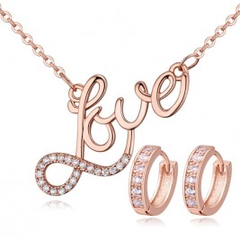 Set Love rose gold