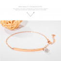 Bratara Shamballa rose gold