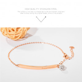 Bratara Shamballa rose gold
