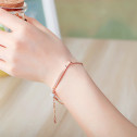 Bratara Shamballa rose gold