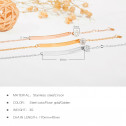 Bratara Shamballa rose gold