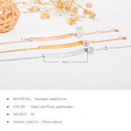 Bratara Shamballa rose gold