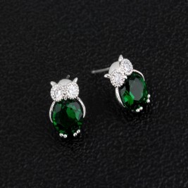 Cercei Bufnita emerald