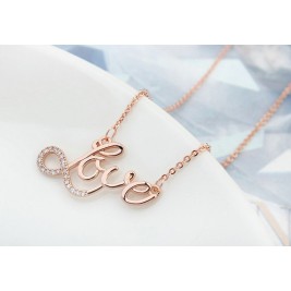Colier Love rose gold