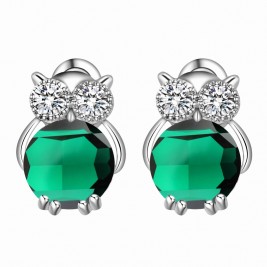 Cercei Bufnita emerald