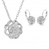 Set Trandafiri silver