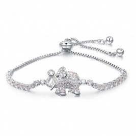 Bratara Elephant Silver