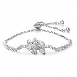 Bratara Elephant Silver