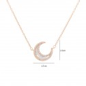 Colier Luna rose gold