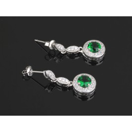 Cercei Ines lux emerald