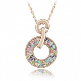 Colier gold ring multi