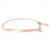 Bratara Shamballa rose gold