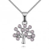 Colier Tree of life silver crystal