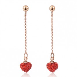 Cercei Passion rose gold