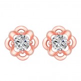 Cercei Flora rose gold