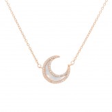 Colier Luna rose gold