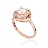 Inel Love rose gold